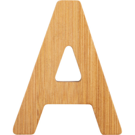 Bambusowy alfabet - literki na ścianę "A" 1 szt. / Small Foot Design