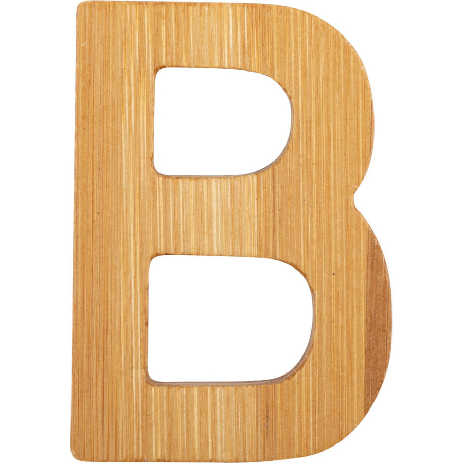 Bambusowy alfabet - literki na ścianę "B" 1 szt. / Small Foot Design Bambusowy alfabet - literki na ścianę "B" 1 szt. / Small Foot Design