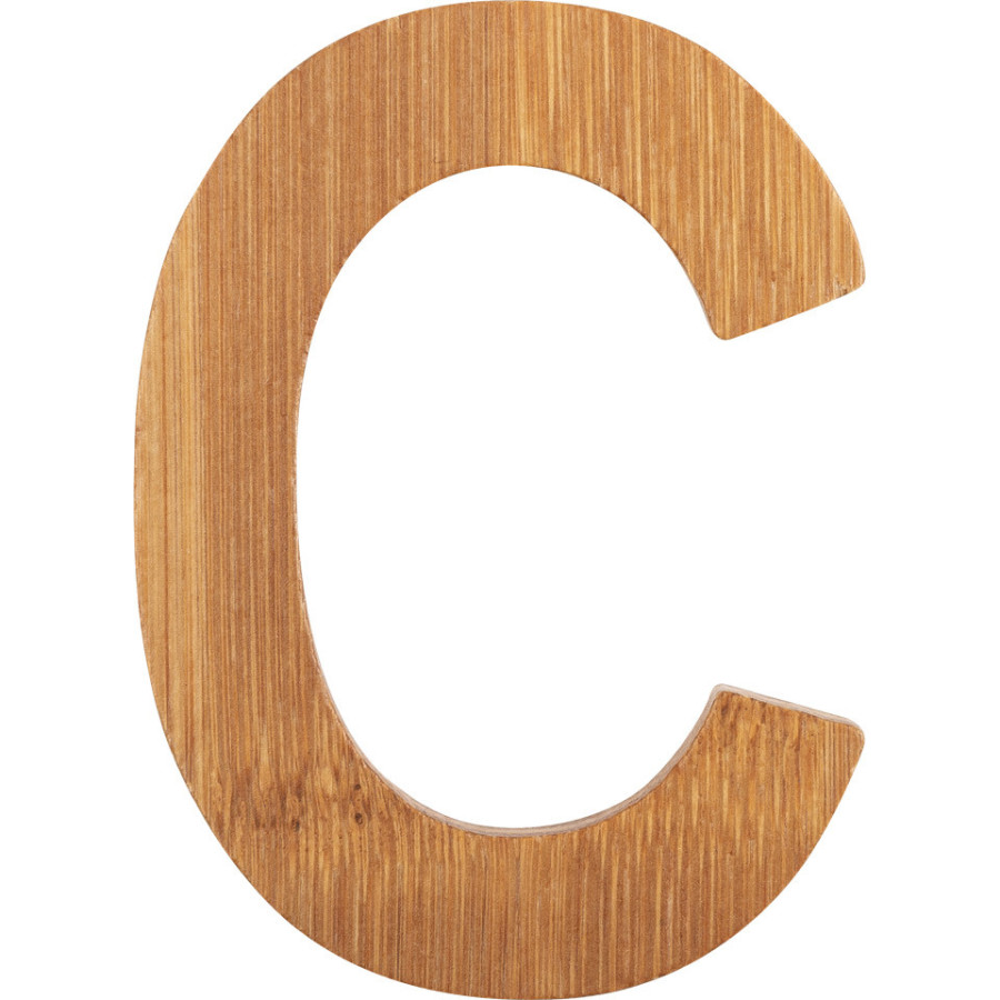 Bambusowy alfabet - literki na ścianę "C" 1 szt. / Small Foot Design Bambusowy alfabet - literki na ścianę "C" 1 szt. / Small Foot Design