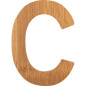 Bambusowy alfabet - literki na ścianę "C" 1 szt. / Small Foot Design