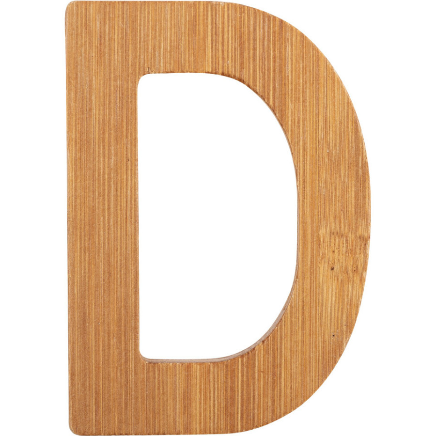 Bambusowy alfabet - literki na ścianę "D" 1 szt. / Small Foot Design Bambusowy alfabet - literki na ścianę "D" 1 szt. / Small Foot Design