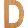 Bambusowy alfabet - literki na ścianę "D" 1 szt. / Small Foot Design