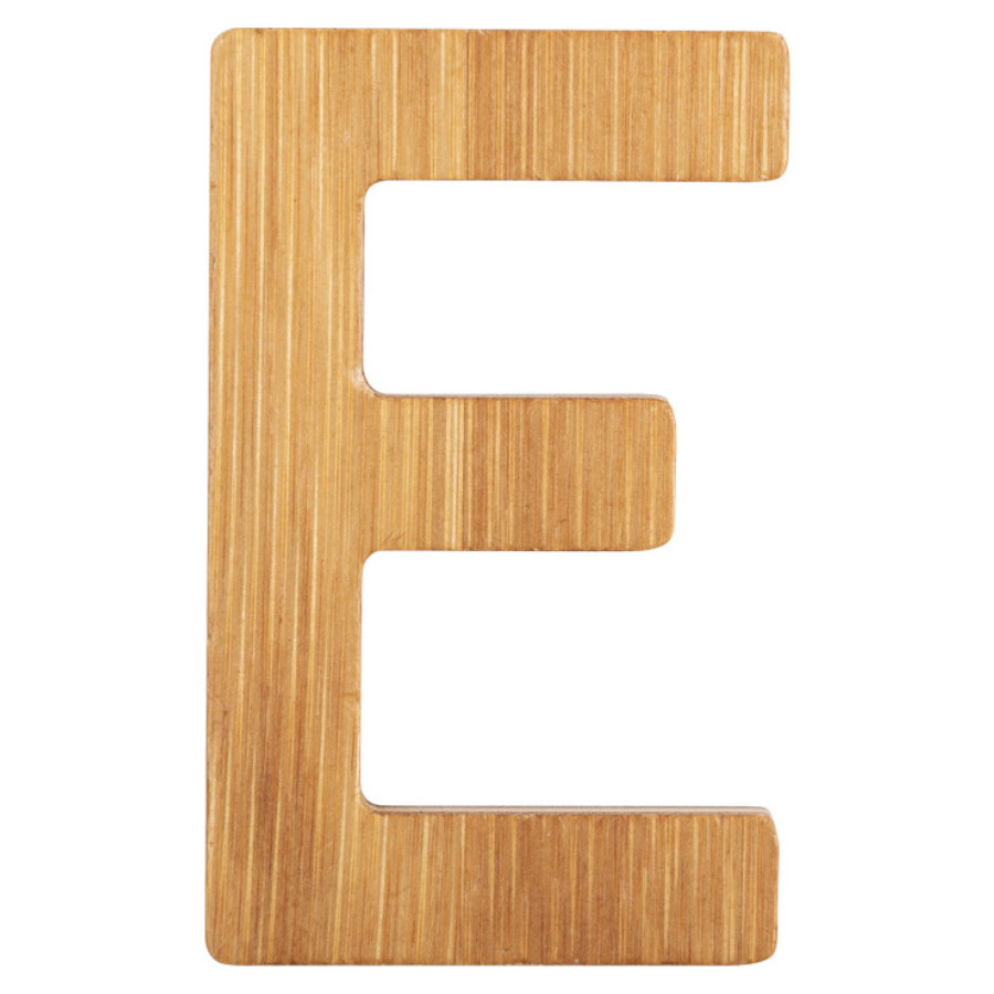 Bambusowy alfabet - literki na ścianę "E" 1 szt. / Small Foot Design Bambusowy alfabet - literki na ścianę "E" 1 szt. / Small Foot Design