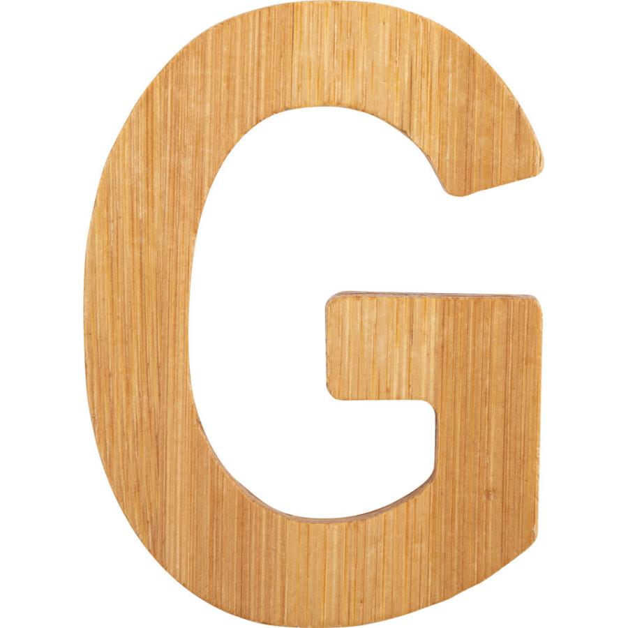 Bambusowy alfabet - literki na ścianę "G" 1 szt. / Small Foot Design Bambusowy alfabet - literki na ścianę "G" 1 szt. / Small Foot Design