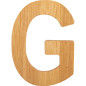 Bambusowy alfabet - literki na ścianę "G" 1 szt. / Small Foot Design