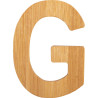 Bambusowy alfabet - literki na ścianę "G" 1 szt. / Small Foot Design