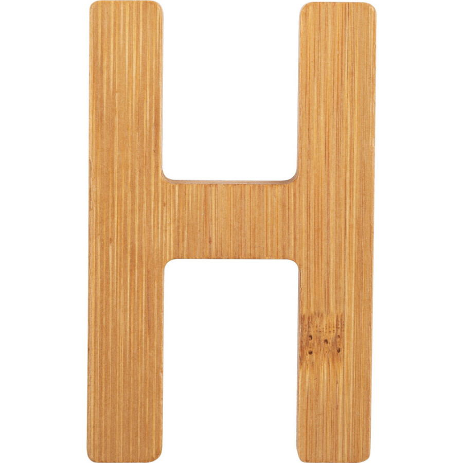 Bambusowy alfabet - literki na ścianę "H" 1 szt. / Small Foot Design Bambusowy alfabet - literki na ścianę "H" 1 szt. / Small Foot Design