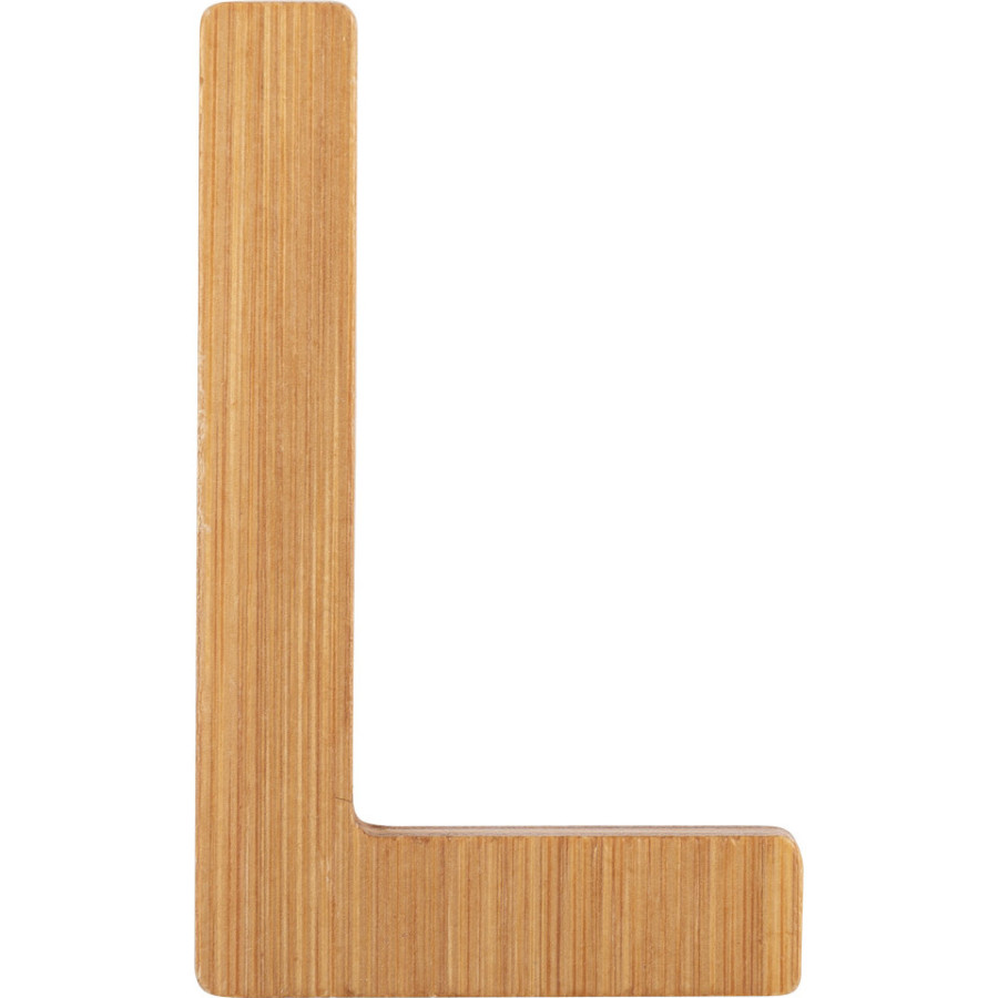 Bambusowy alfabet - literki na ścianę "L" 1 szt. / Small Foot Design Bambusowy alfabet - literki na ścianę "L" 1 szt. / Small Foot Design