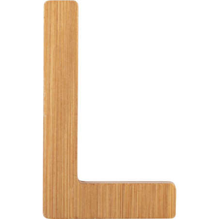 Bambusowy alfabet - literki na ścianę "L" 1 szt. / Small Foot Design