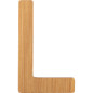 Bambusowy alfabet - literki na ścianę "L" 1 szt. / Small Foot Design Bambusowy alfabet - literki na ścianę "L" 1 szt. / Small Foot Design