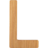 Bambusowy alfabet - literki na ścianę "L" 1 szt. / Small Foot Design