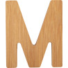 Bambusowy alfabet - literki na ścianę "M" 1 szt. / Small Foot Design