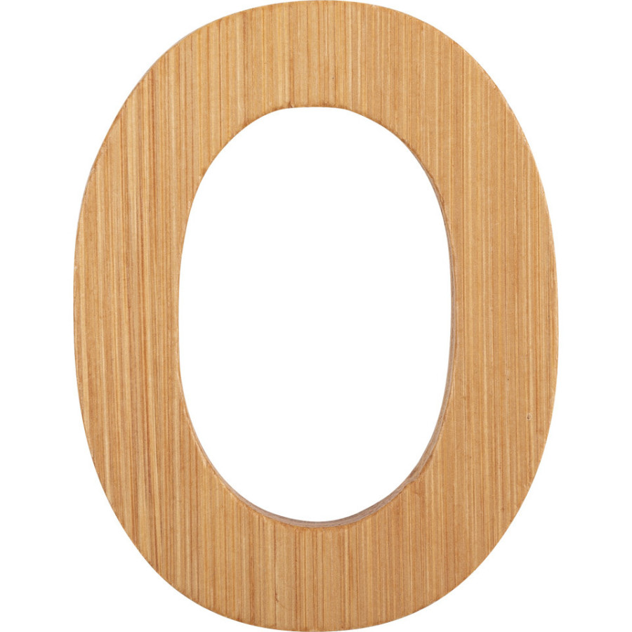 Bambusowy alfabet - literki na ścianę "O" 1 szt. / Small Foot Design Bambusowy alfabet - literki na ścianę "O" 1 szt. / Small Foot Design