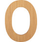Bambusowy alfabet - literki na ścianę "O" 1 szt. / Small Foot Design Bambusowy alfabet - literki na ścianę "O" 1 szt. / Small Foot Design