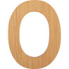 Bambusowy alfabet - literki na ścianę "O" 1 szt. / Small Foot Design