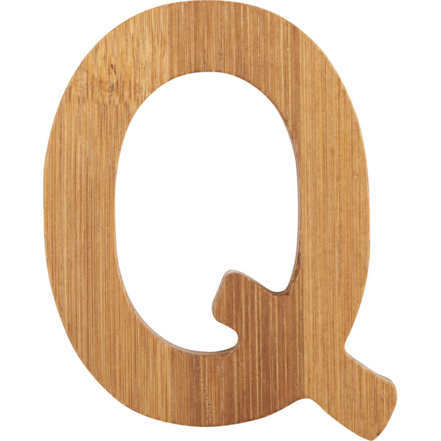 Bambusowy alfabet - literki na ścianę "Q" 1 szt. / Small Foot Design Bambusowy alfabet - literki na ścianę "Q" 1 szt. / Small Foot Design