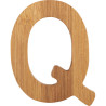 Bambusowy alfabet - literki na ścianę "Q" 1 szt. / Small Foot Design