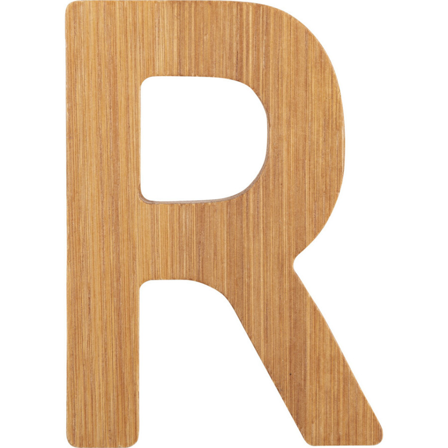 Bambusowy alfabet - literki na ścianę "R" 1 szt. / Small Foot Design Bambusowy alfabet - literki na ścianę "R" 1 szt. / Small Foot Design
