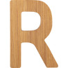 Bambusowy alfabet - literki na ścianę "R" 1 szt. / Small Foot Design