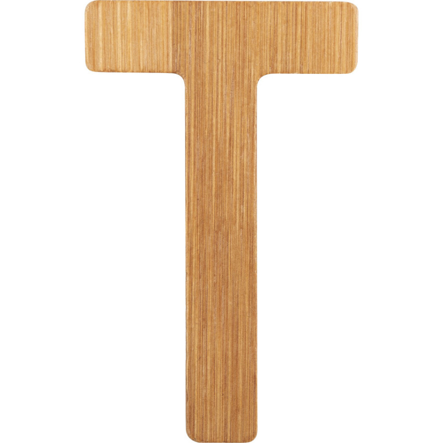 Bambusowy alfabet - literki na ścianę "T" 1 szt. / Small Foot Design Bambusowy alfabet - literki na ścianę "T" 1 szt. / Small Foot Design