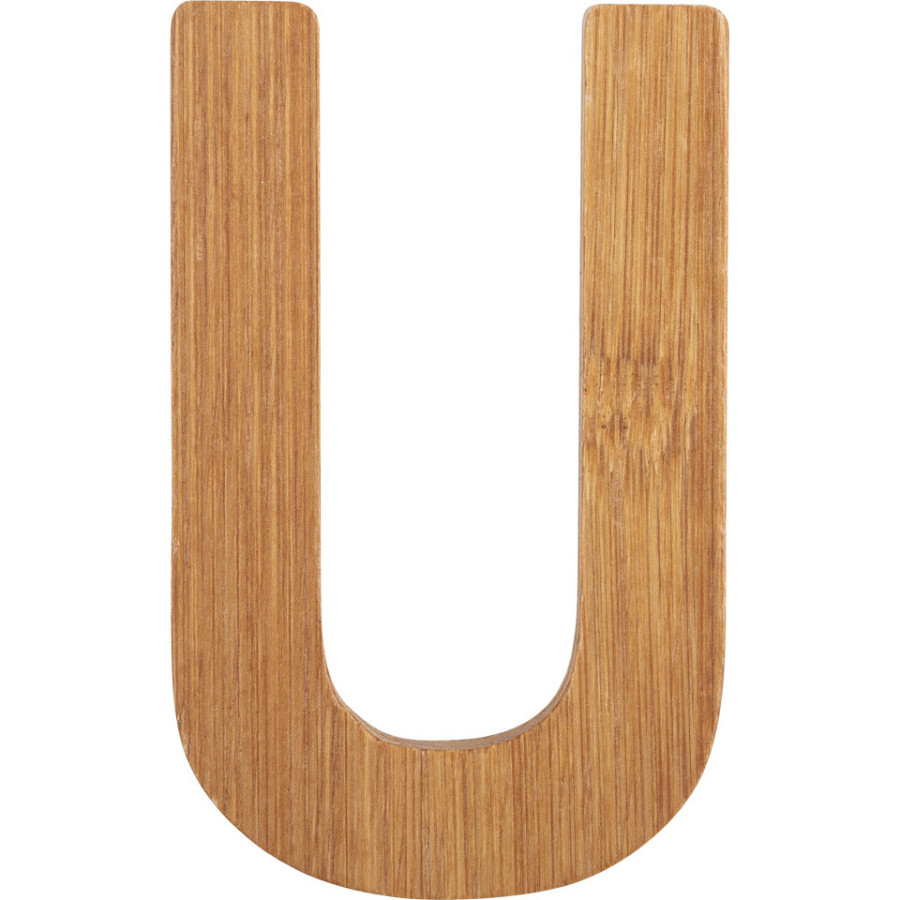 Bambusowy alfabet - literki na ścianę "U" 1 szt. / Small Foot Design Bambusowy alfabet - literki na ścianę "U" 1 szt. / Small Foot Design