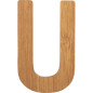 Bambusowy alfabet - literki na ścianę "U" 1 szt. / Small Foot Design