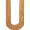 Bambusowy alfabet - literki na ścianę "U" 1 szt. / Small Foot Design