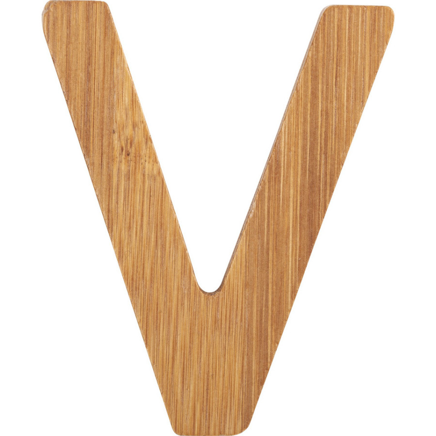 Bambusowy alfabet - literki na ścianę "V" 1 szt. / Small Foot Design Bambusowy alfabet - literki na ścianę "V" 1 szt. / Small Foot Design