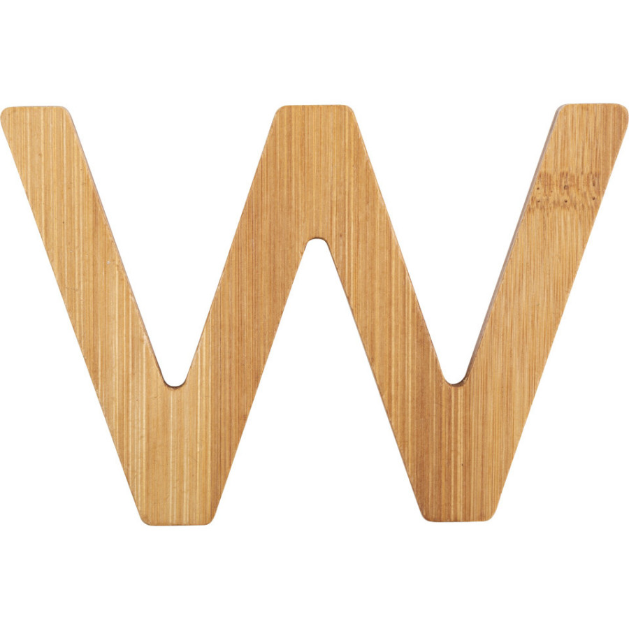 Bambusowy alfabet - literki na ścianę "W" 1 szt. / Small Foot Design Bambusowy alfabet - literki na ścianę "W" 1 szt. / Small Foot Design