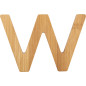 Bambusowy alfabet - literki na ścianę "W" 1 szt. / Small Foot Design