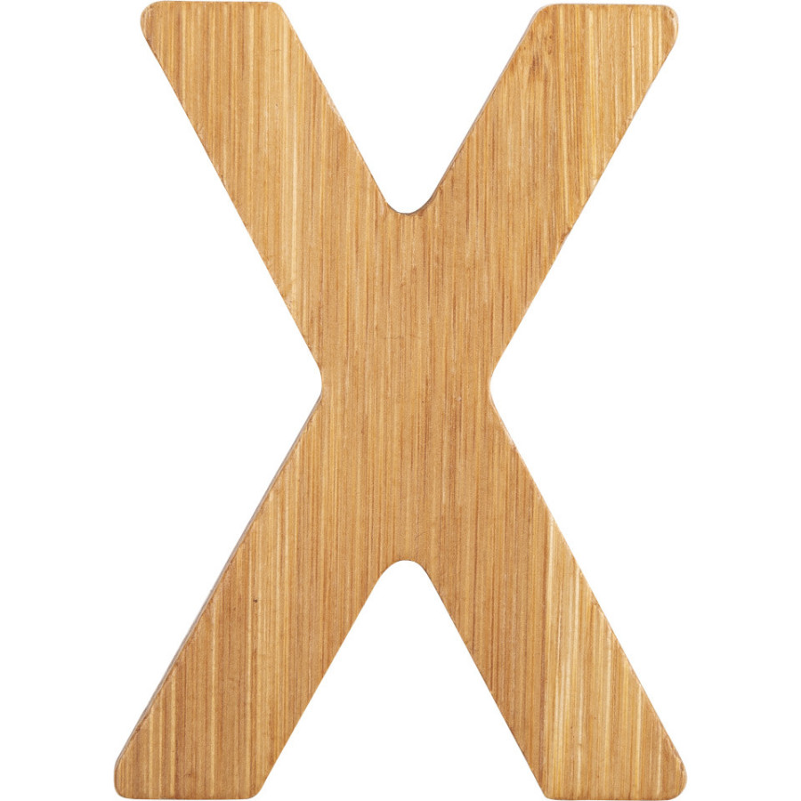 Bambusowy alfabet - literki na ścianę "X" 1 szt. / Small Foot Design Bambusowy alfabet - literki na ścianę "X" 1 szt. / Small Foot Design