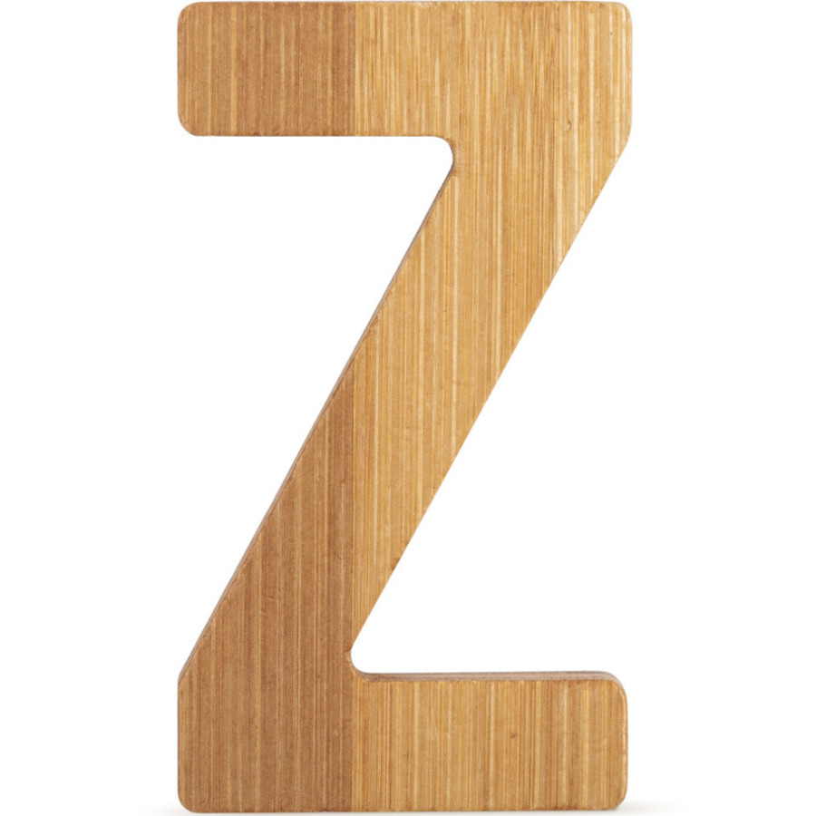 Bambusowy alfabet - literki na ścianę "Z" 1 szt. / Small Foot Design