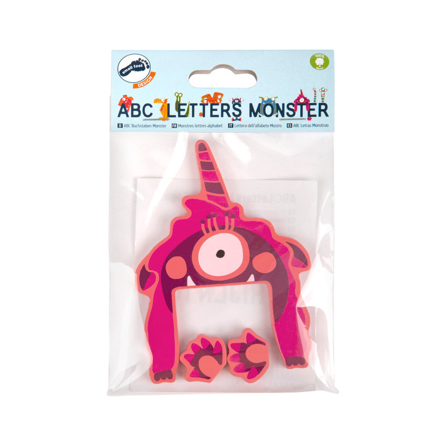 Alfabetowe potwory na ścianę "Gaga" 1 szt. / Small Foot Design