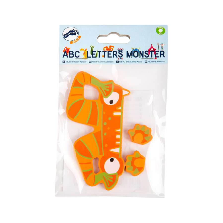 Alfabetowe potwory na ścianę "Woody" 1 szt. / Small Foot Design