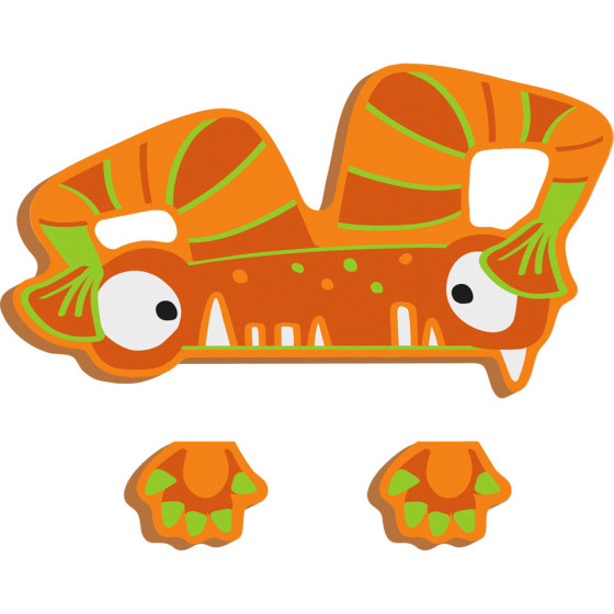 Alfabetowe potwory na ścianę "Woody" 1 szt. / Small Foot Design