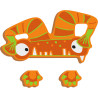 Alfabetowe potwory na ścianę "Woody" 1 szt. / Small Foot Design