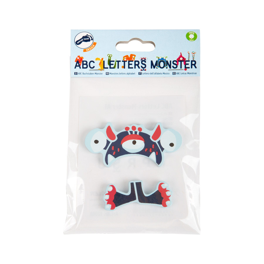 Alfabetowe potwory na ścianę "Al" 1 szt. / Small Foot Design
