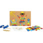 Puzzle przybijane na pinezki Roboty i pojazdy / Small Foot Design
