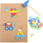 Puzzle przybijane na pinezki Roboty i pojazdy / Small Foot Design