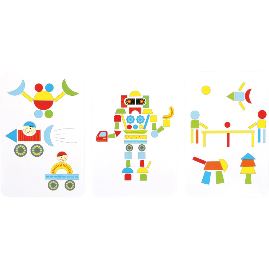 Puzzle przybijane na pinezki Roboty i pojazdy / Small Foot Design