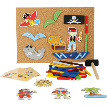 Puzzle przybijane na pinezki Piraci / Small Foot Design