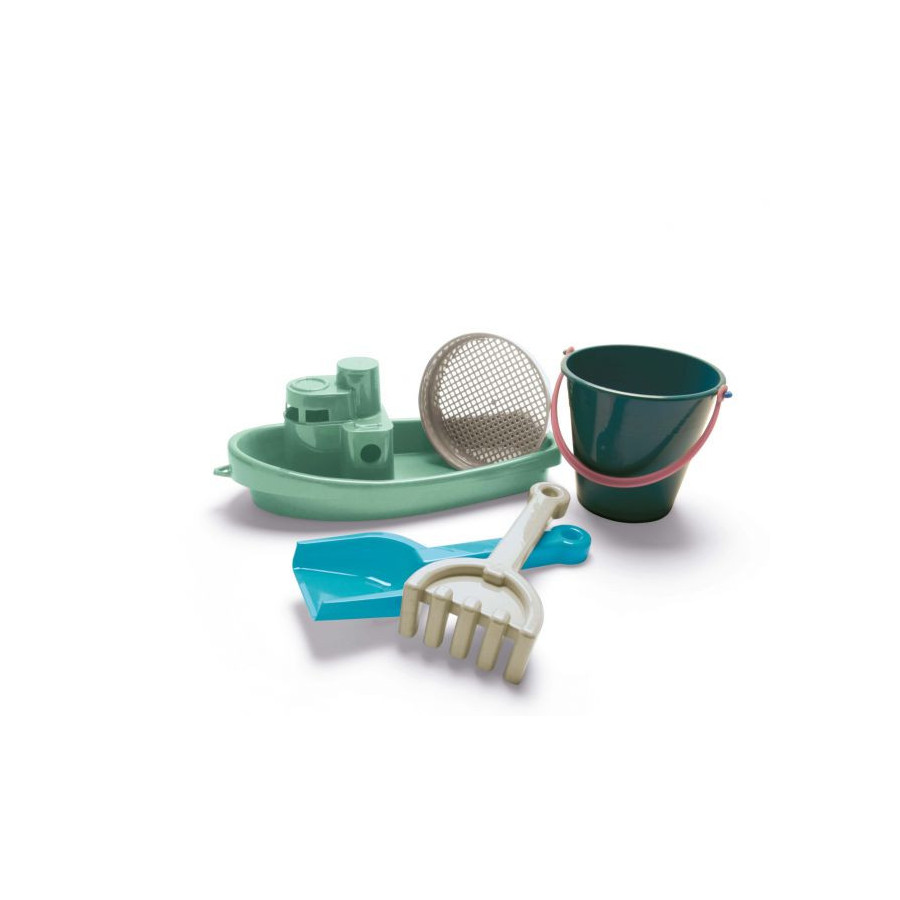 Łódka i zestaw do piasku Blue Marine Toys / Dantoy