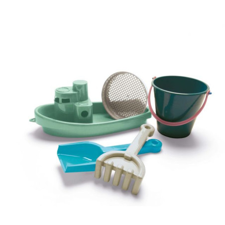 Łódka i zestaw do piasku Blue Marine Toys / Dantoy