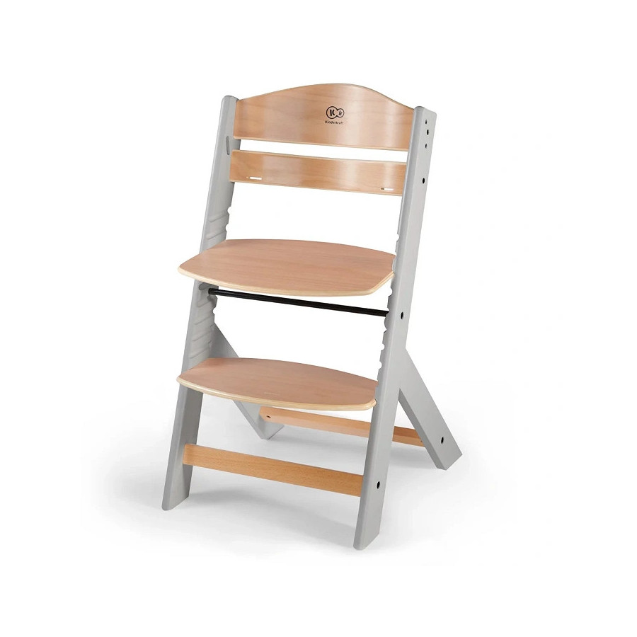 Krzesełko do karmienia Enock Grey + poduszka / Kinderkraft