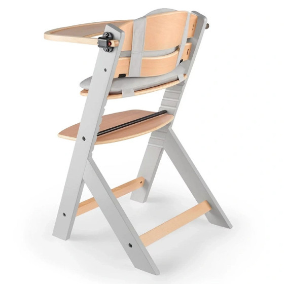 Krzesełko do karmienia Enock Grey + poduszka / Kinderkraft