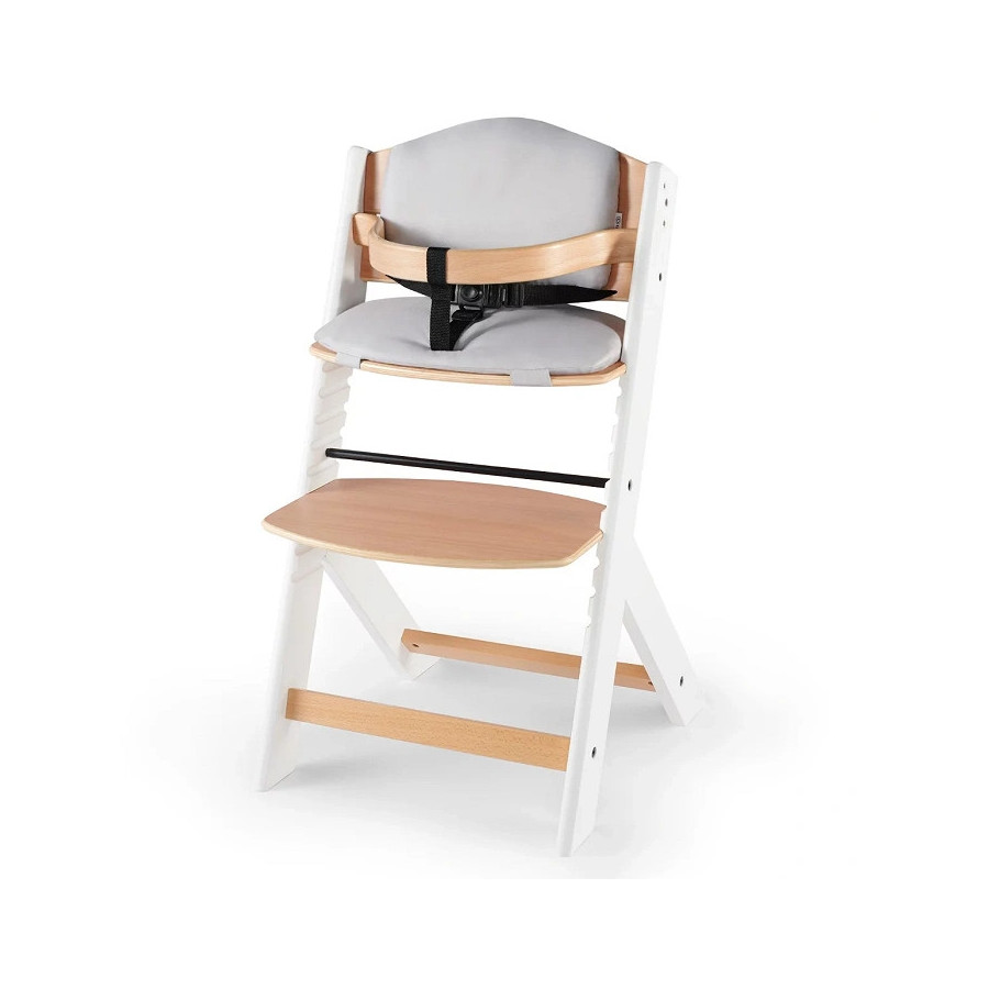 Krzesełko do karmienia Enock White + poduszka / Kinderkraft