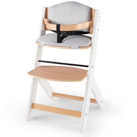 Krzesełko do karmienia Enock White + poduszka / Kinderkraft