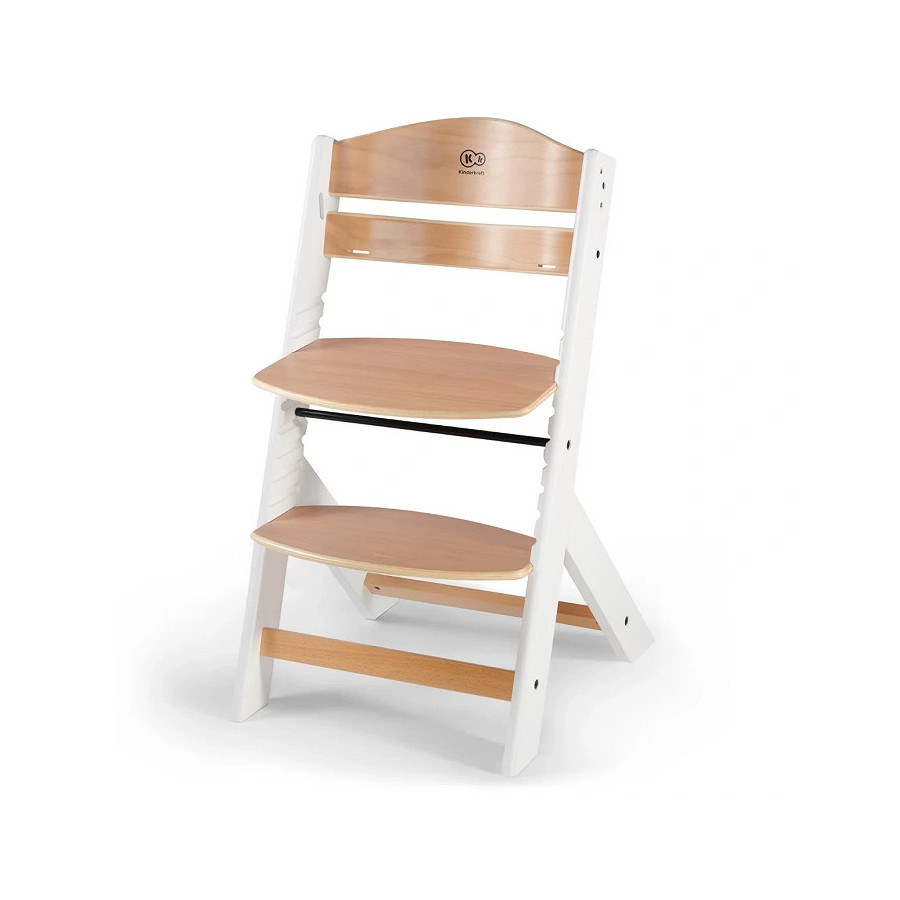 Krzesełko do karmienia Enock White + poduszka / Kinderkraft