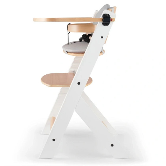 Krzesełko do karmienia Enock White + poduszka / Kinderkraft