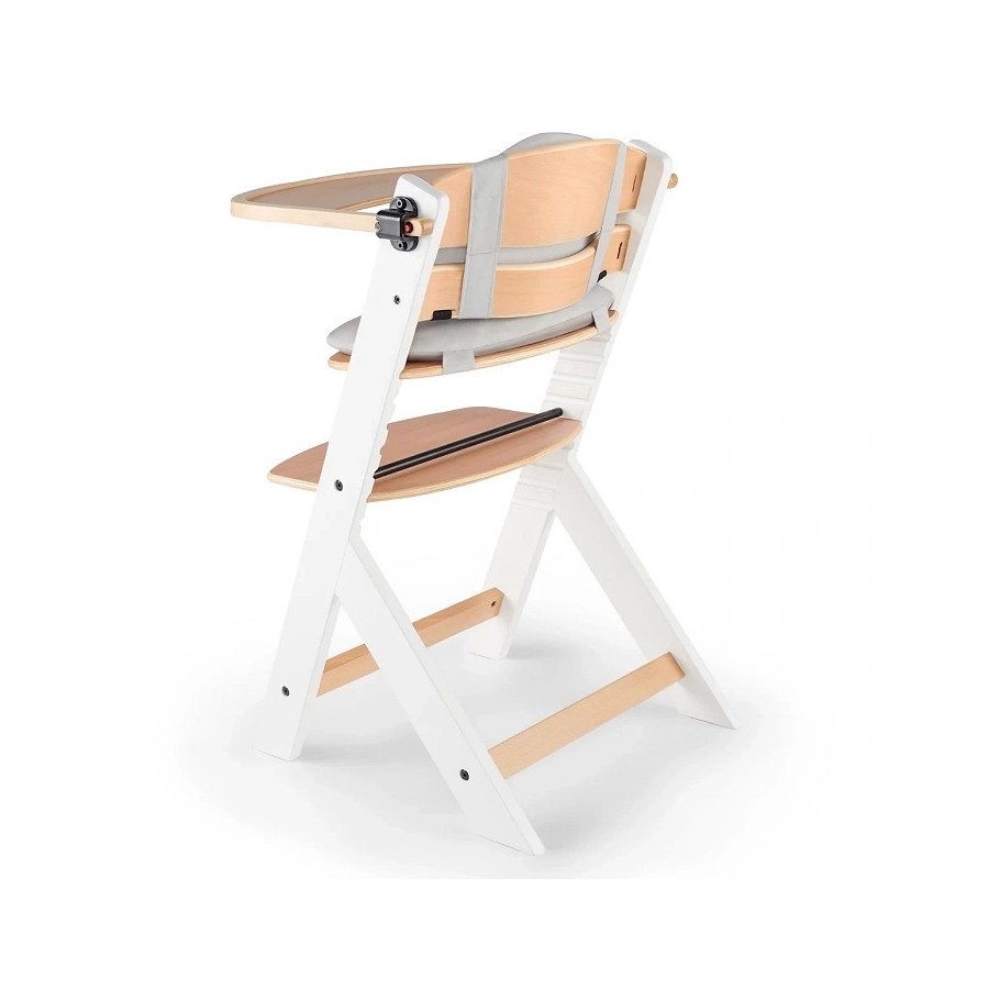 Krzesełko do karmienia Enock White + poduszka / Kinderkraft